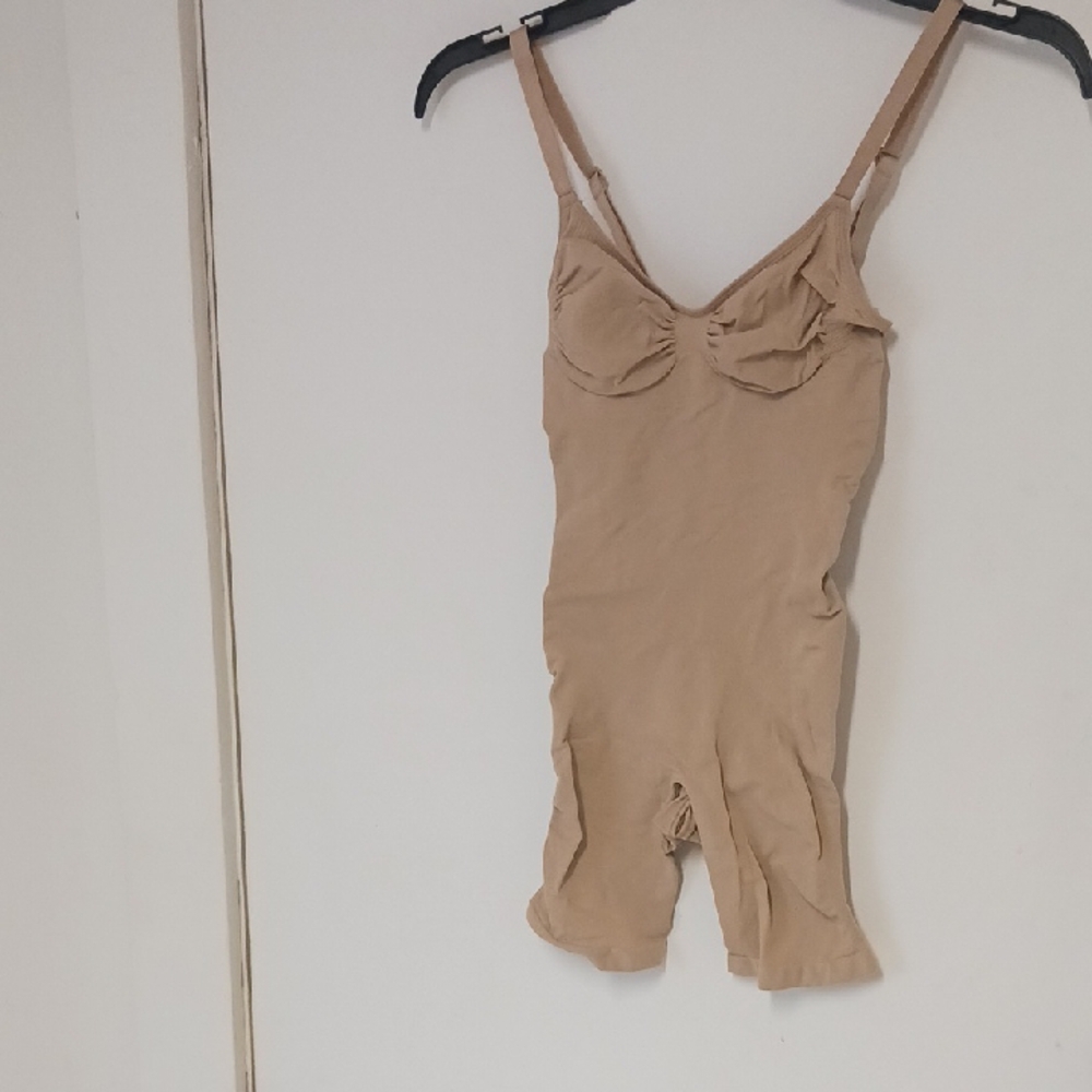 Skims Tan Shapewear Bodysuit